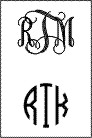 Monogram Initial Fonts